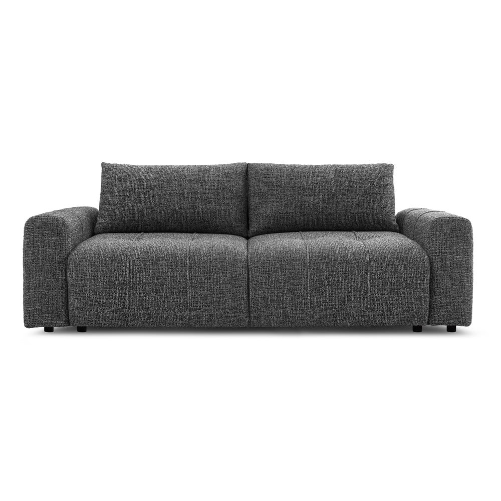 Sötétszürke kinyitható-tárolóhelyes kanapé 248 cm Arsene – Bobochic Paris