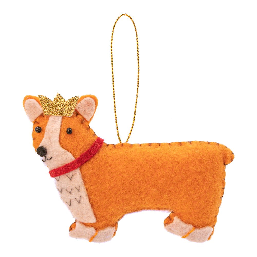 Textil kézzel készített karácsonyfadísz 5