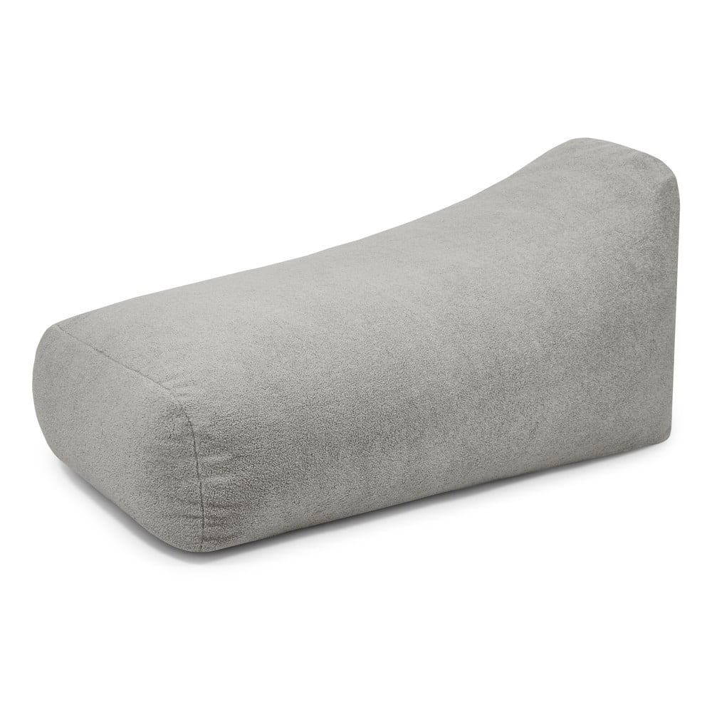 Világosszürke buklé babzsákfotel Snug Long 140 – SLOWDOWN
