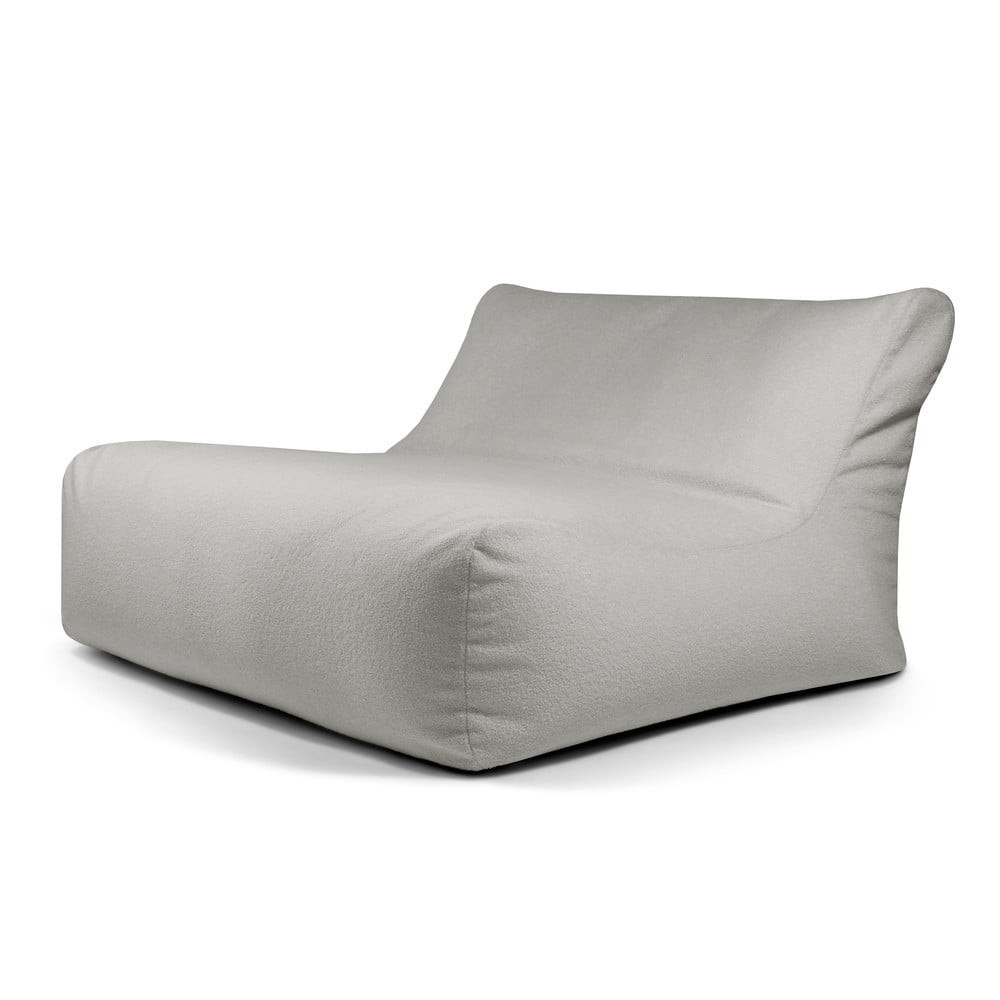 Világosszürke buklé babzsákfotel Sofa Lounge – SLOWDOWN