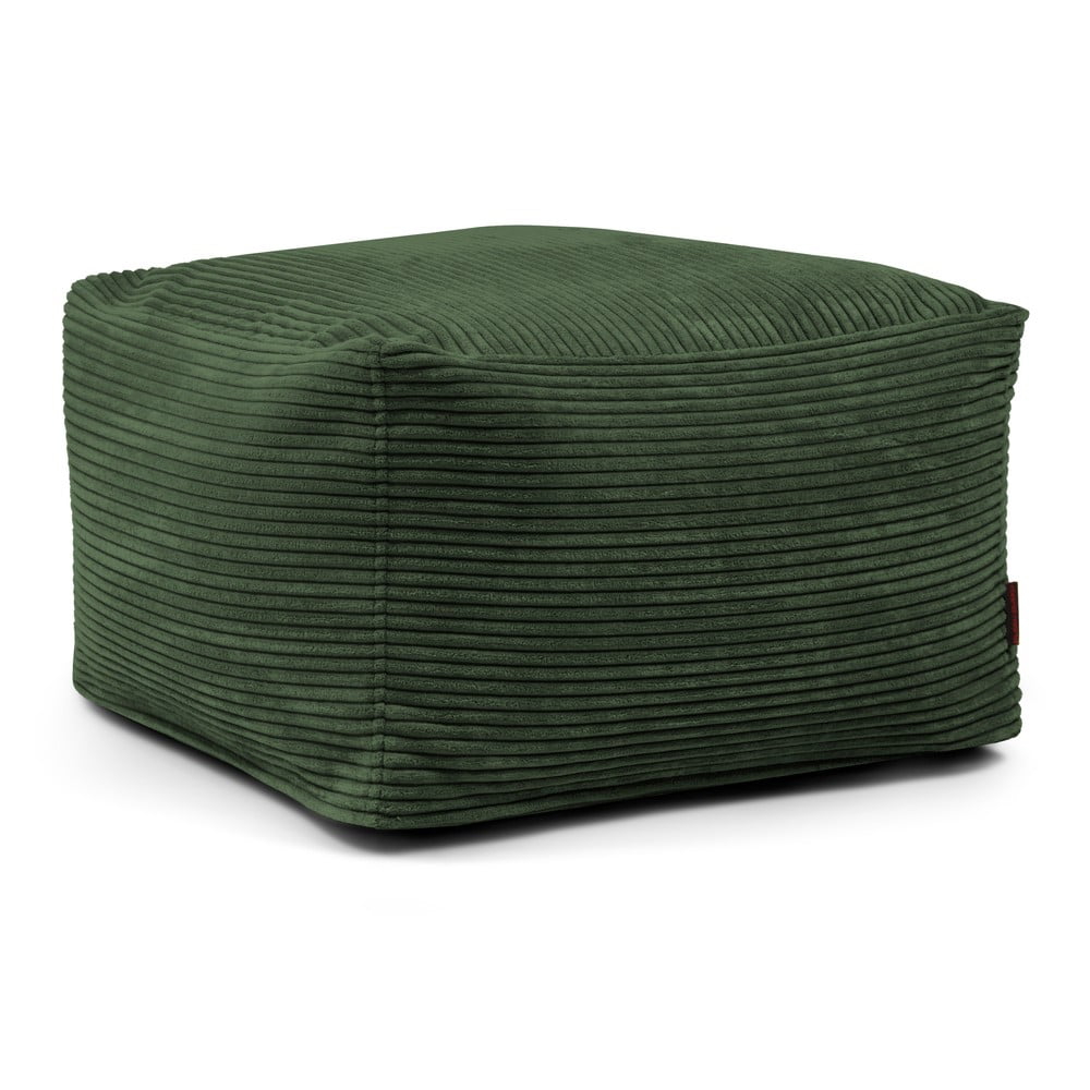 Zöld kordbársony babzsákfotel Softbox MooG – SLOWDOWN