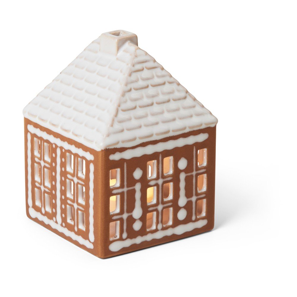 Agyagkerámia gyertyatartó teamécseshez Gingerbread Lighthouse – Kähler Design