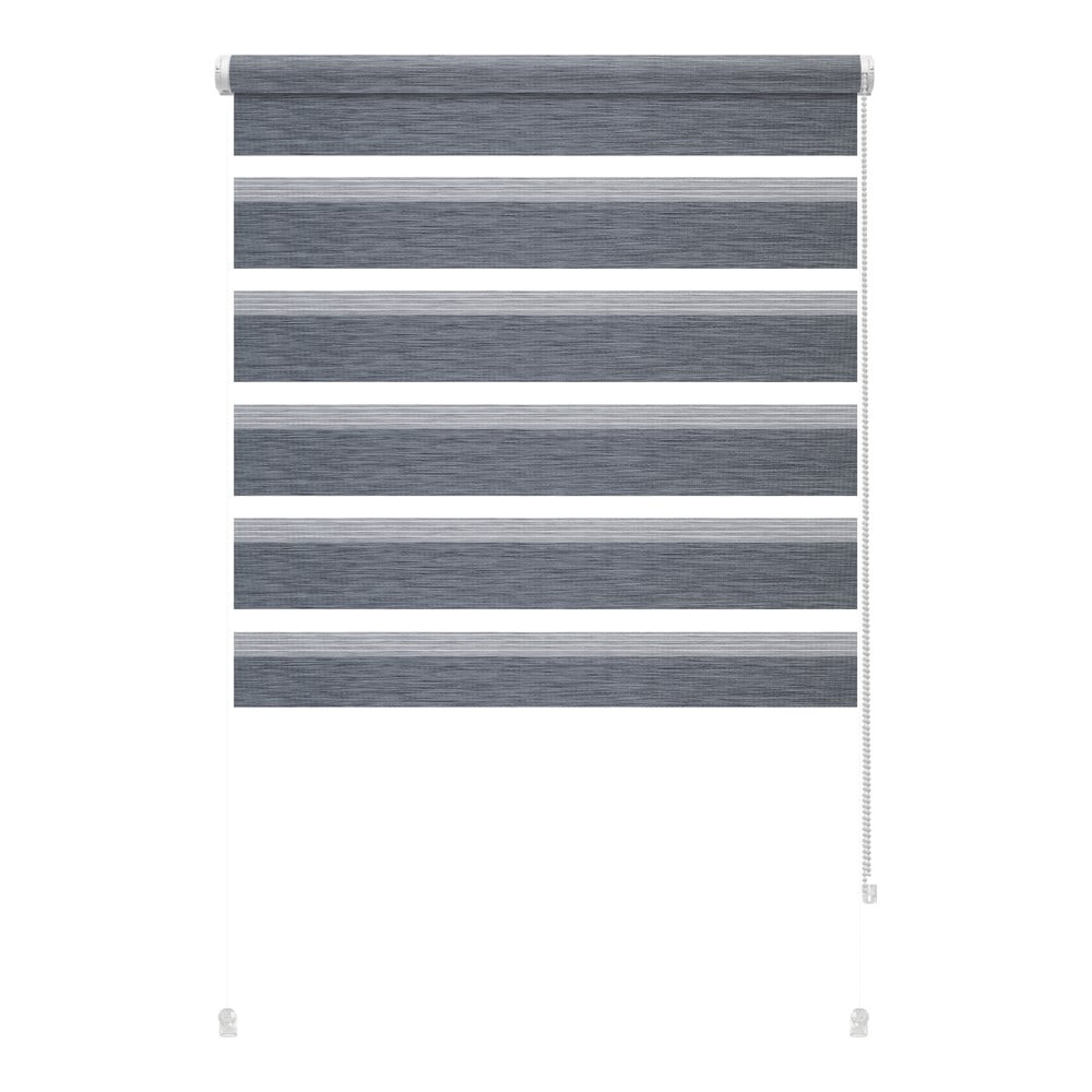 Antracitszürke nappali-éjszakai roló 80x150 cm Zebra Silvalin – Gardinia