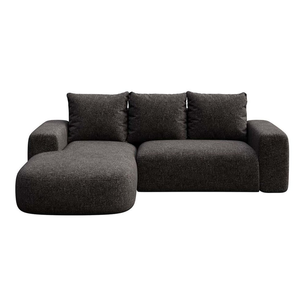 Antracitszürke sarokkanapé (bal oldali-heverő résszel) Monce – Rodier