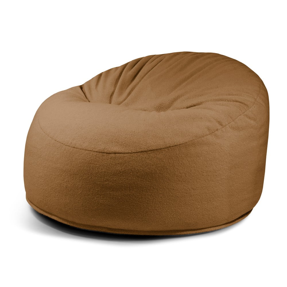 Barna buklé babzsákfotel Om 110 – SLOWDOWN