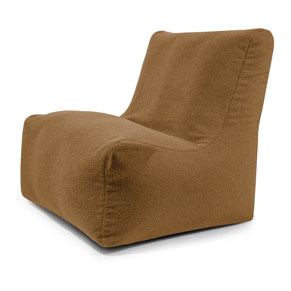 Barna buklé babzsákfotel Seat 100 Lounge – SLOWDOWN