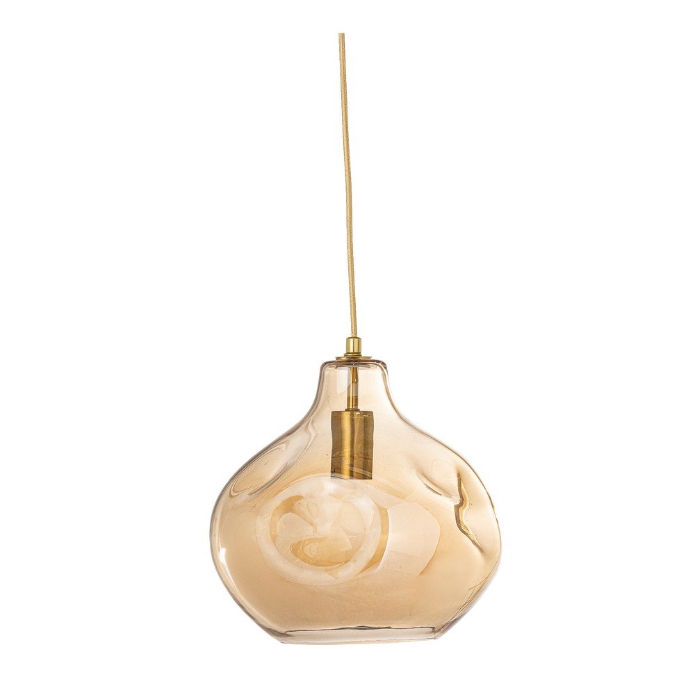 Barna függőlámpa üveg búrával ø 30 cm Azizi – Bloomingville