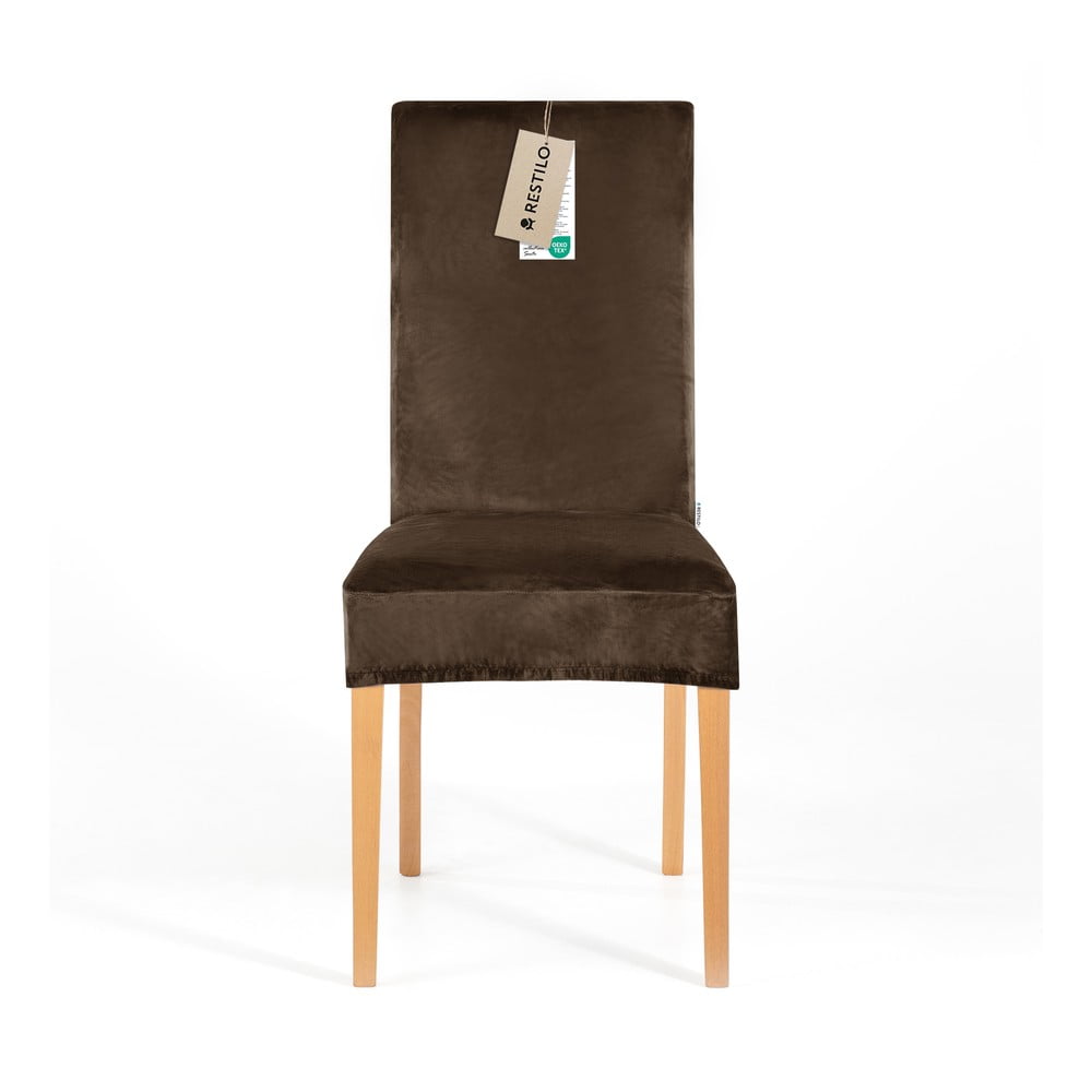 Barna gumis szék huzat 48 cm Sento – Restilo