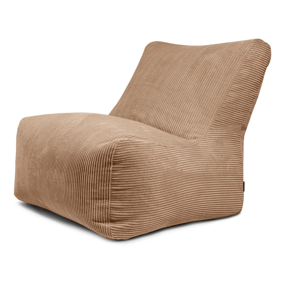 Barna kordbársony babzsákfotel Seat 100 Lounge – SLOWDOWN