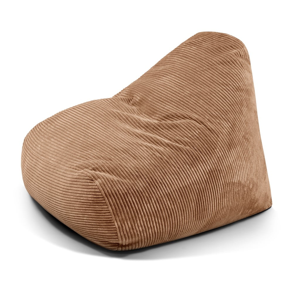 Barna kordbársony babzsákfotel Snug 100 – SLOWDOWN