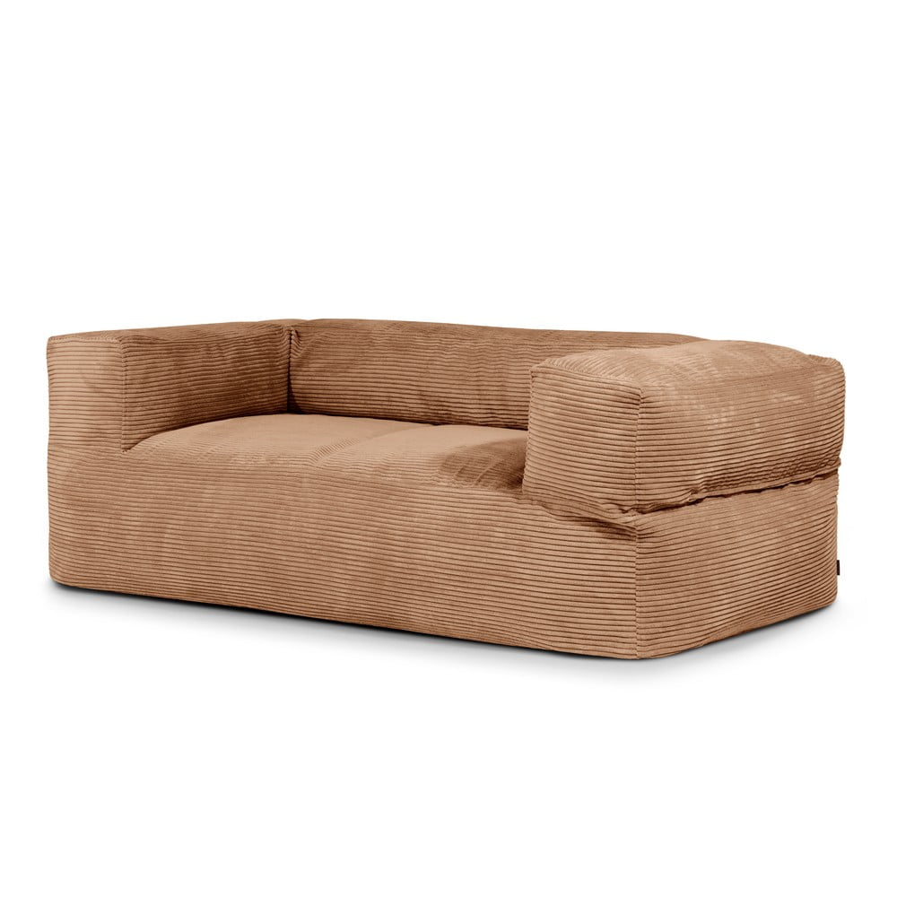 Barna kordbársony babzsákfotel Sofa MooG – SLOWDOWN