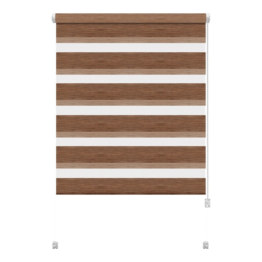 Barna nappali-éjszakai roló 97x150 cm Zebra Natur – Gardinia