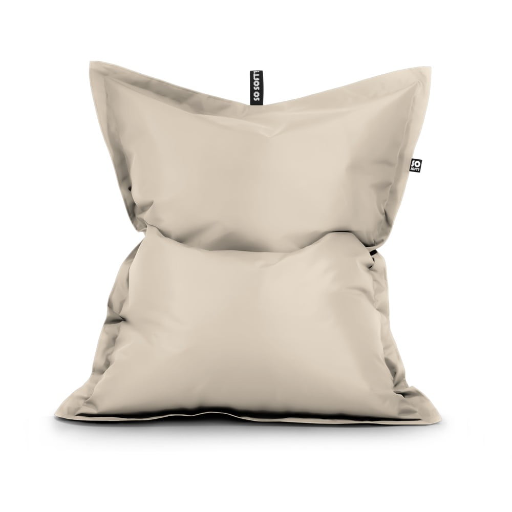 Bézs bőrutánzat babzsákfotel Pad L – So Soft?