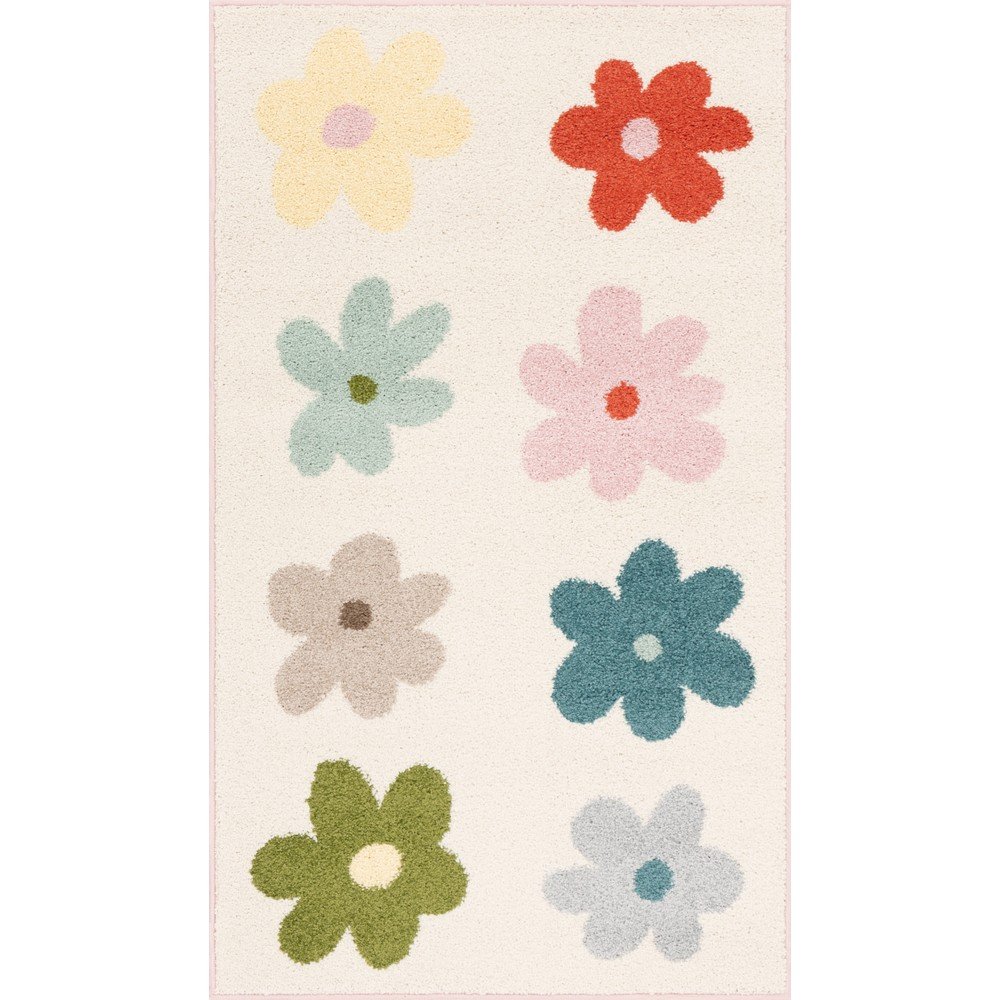 Elefántcsont színű gyerek szőnyeg 80x150 cm Dazzy Cream – FD