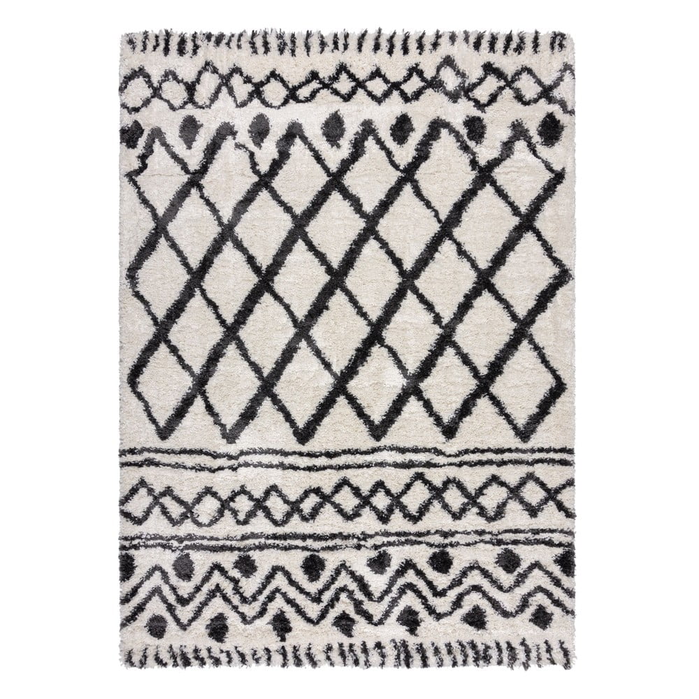 Elefántcsont színű szőnyeg 80x150 cm Souq Lines – Flair Rugs