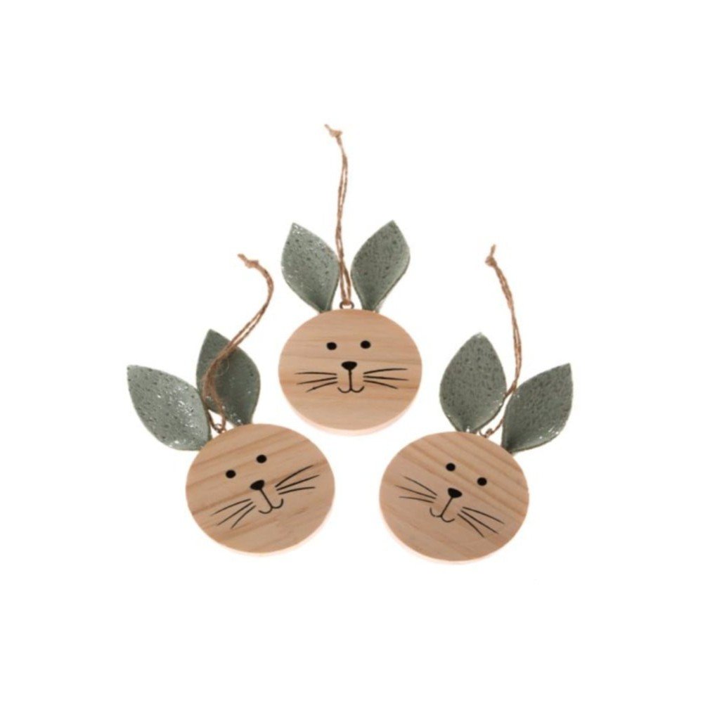 Fa nyúl függődísz készlet 3 db-os - Dakls