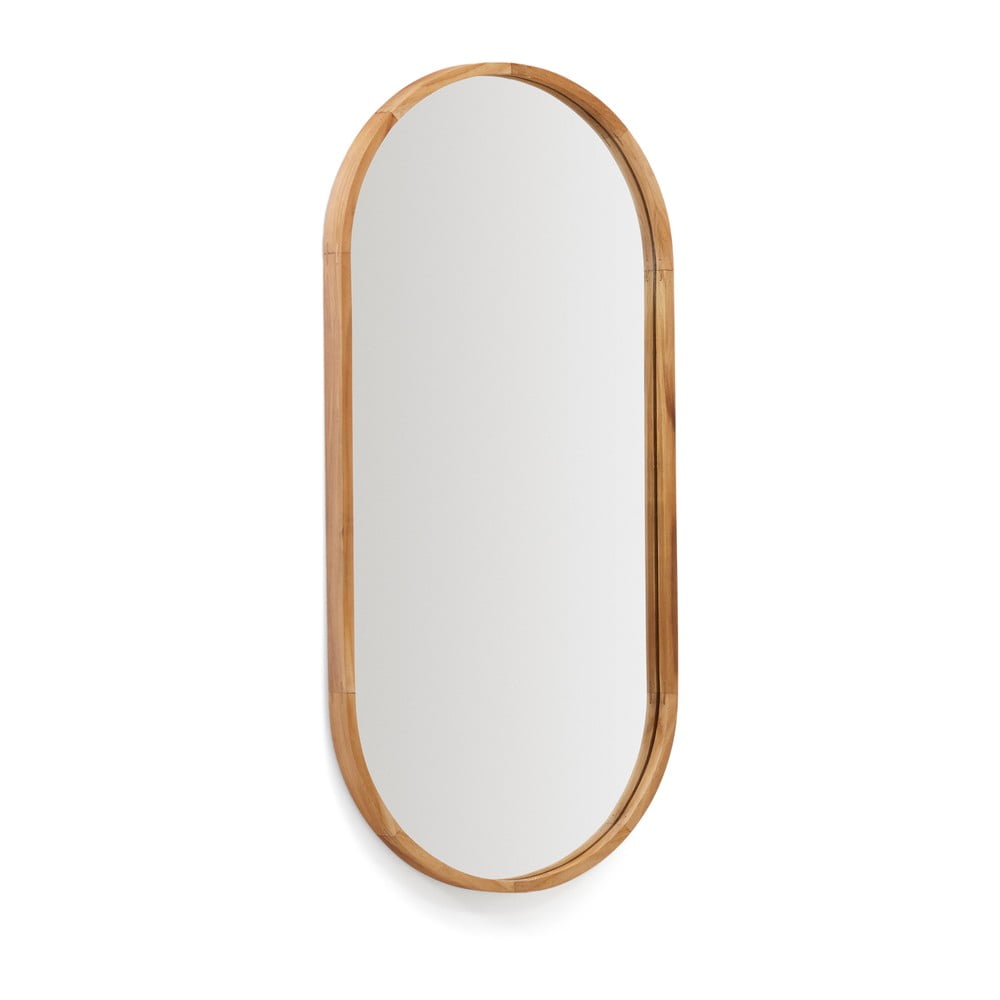 Fali tükör tömörfa kerettel 45x95 cm Magda – Kave Home