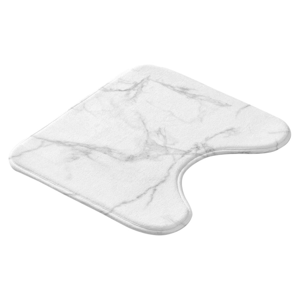 Fehér-szürke fürdőszobai kilépő WC-hez 45x45 cm Marbre – douceur d'intérieur