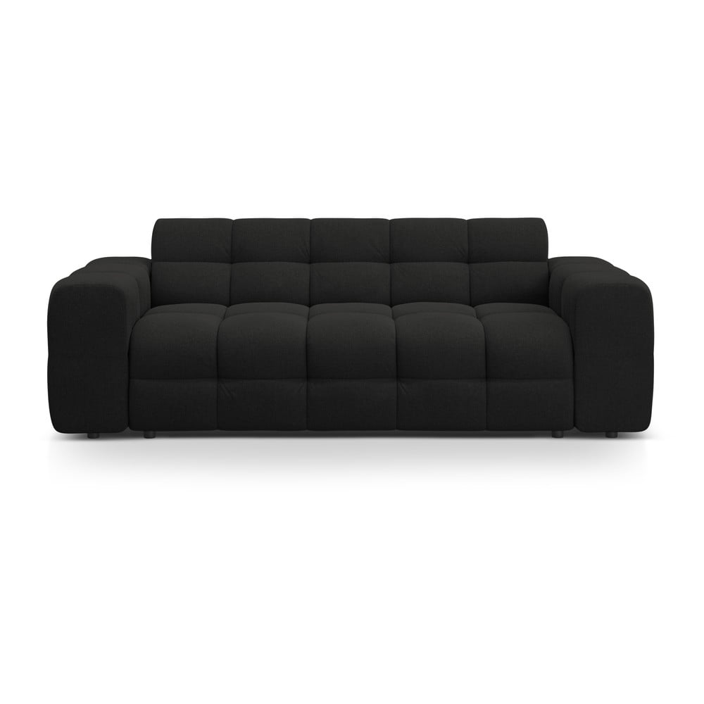 Fekete kanapé 222 cm Kendal – Micadoni