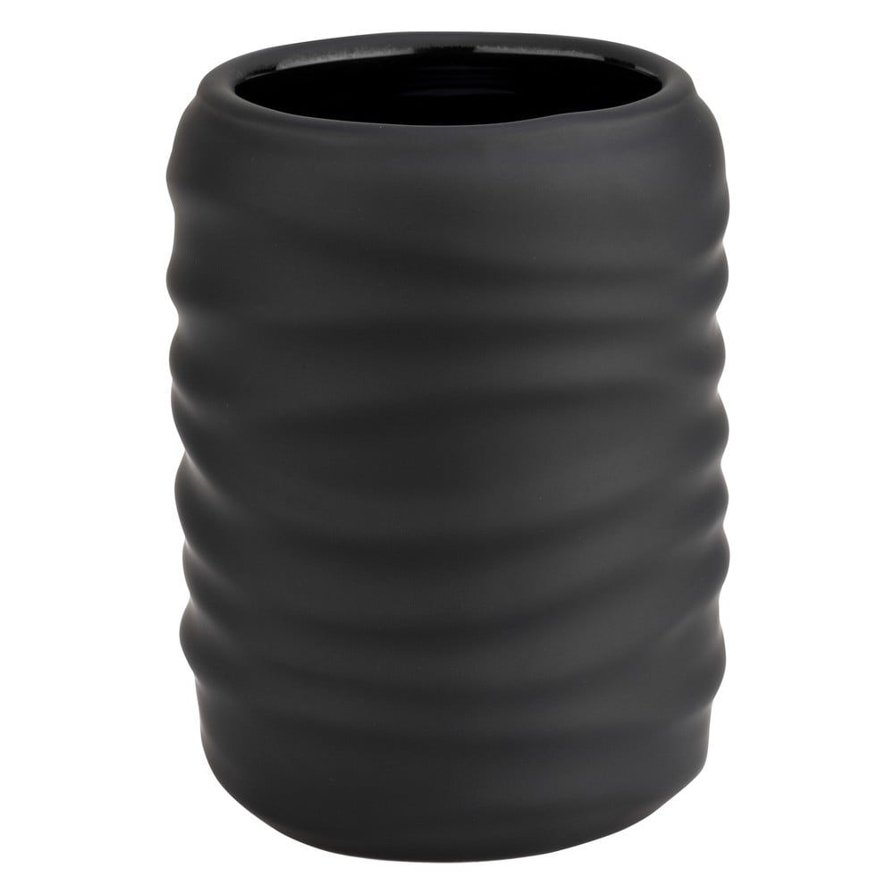 Fekete kerámia fogkefetartó pohár Illana – Wenko