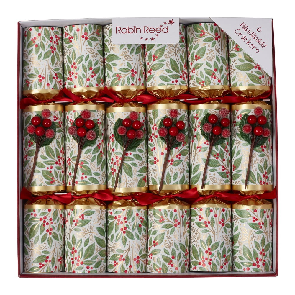 Karácsonyi cracker szett 6 db-os Winter Berry – Robin Reed