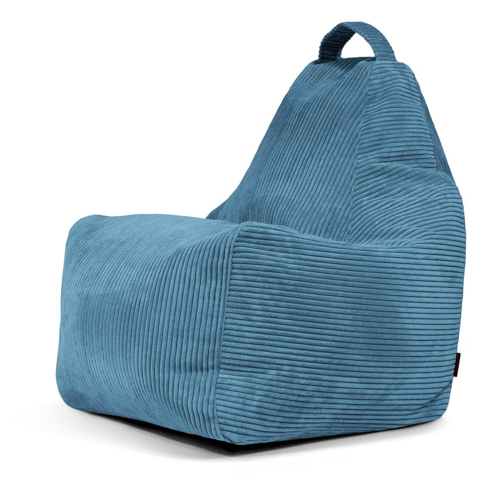 Kék kordbársony babzsákfotel Play Amuse – SLOWDOWN