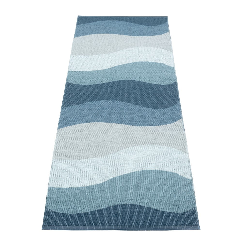 Kék kültéri-beltéri futószőnyeg 70x200 cm Urvi Water – Pappelina
