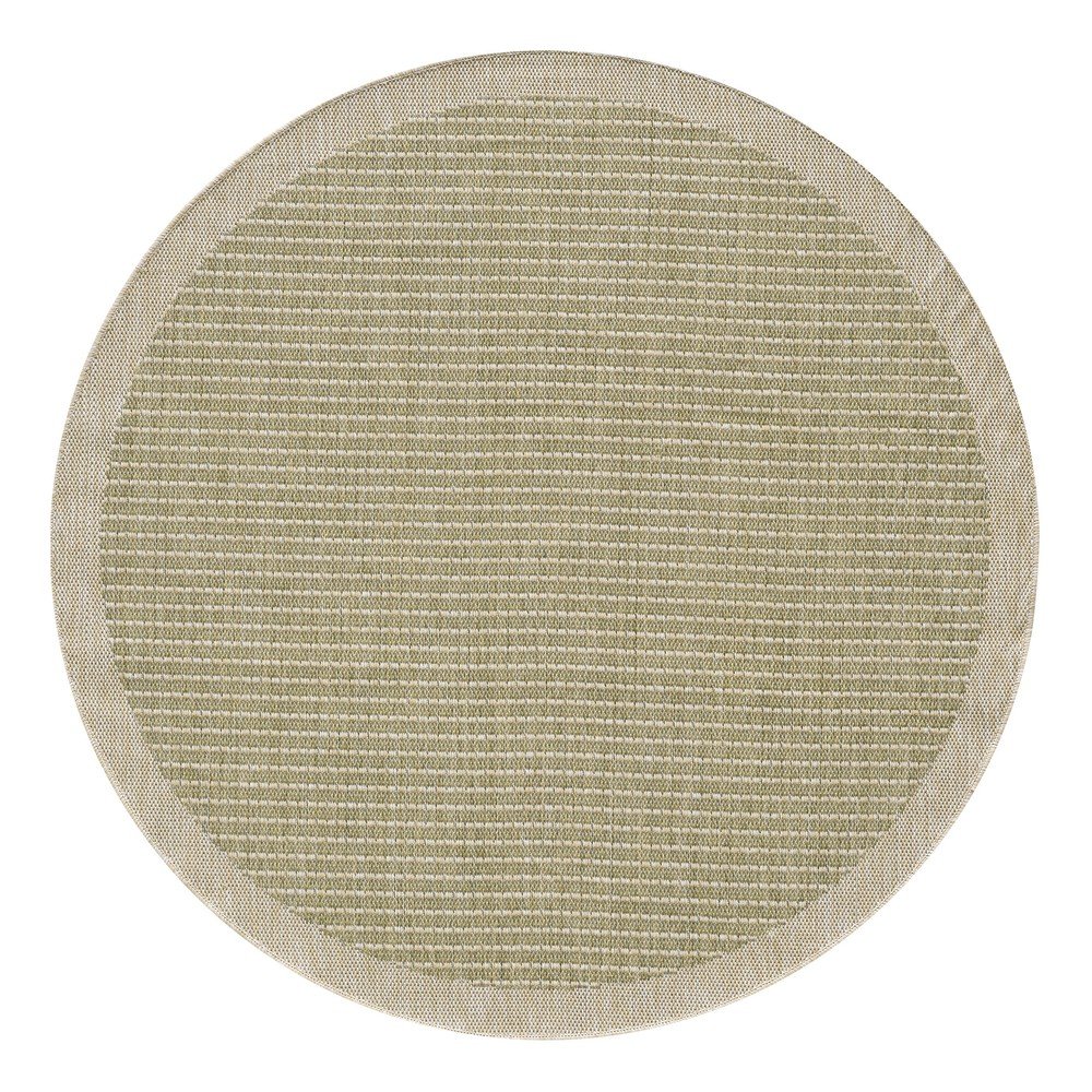 Khaki kerek kültéri-beltéri szőnyeg ø 120 cm Giza 1410 – Ayyildiz Carpets