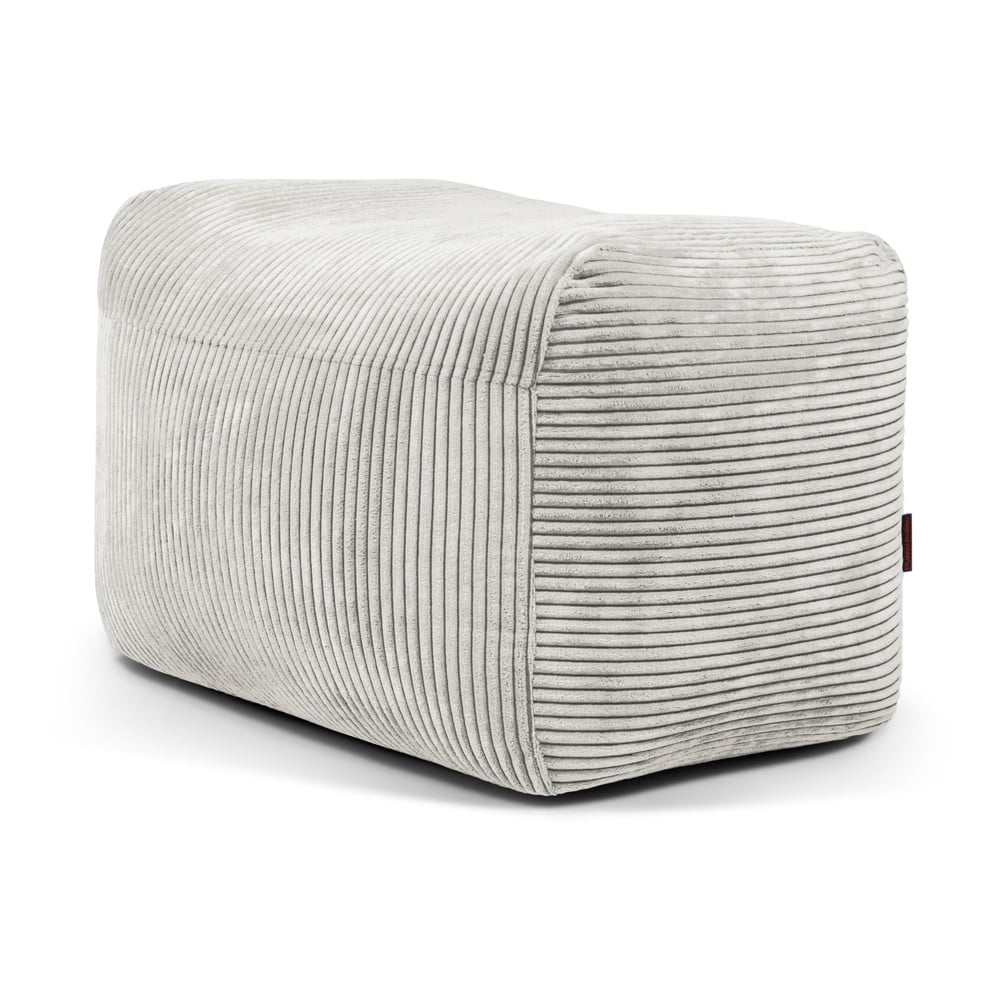 Krémszínű kordbársony babzsákfotel Plus 70 Lounge – SLOWDOWN