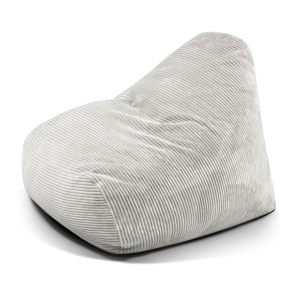 Krémszínű kordbársony babzsákfotel Snug 100 – SLOWDOWN