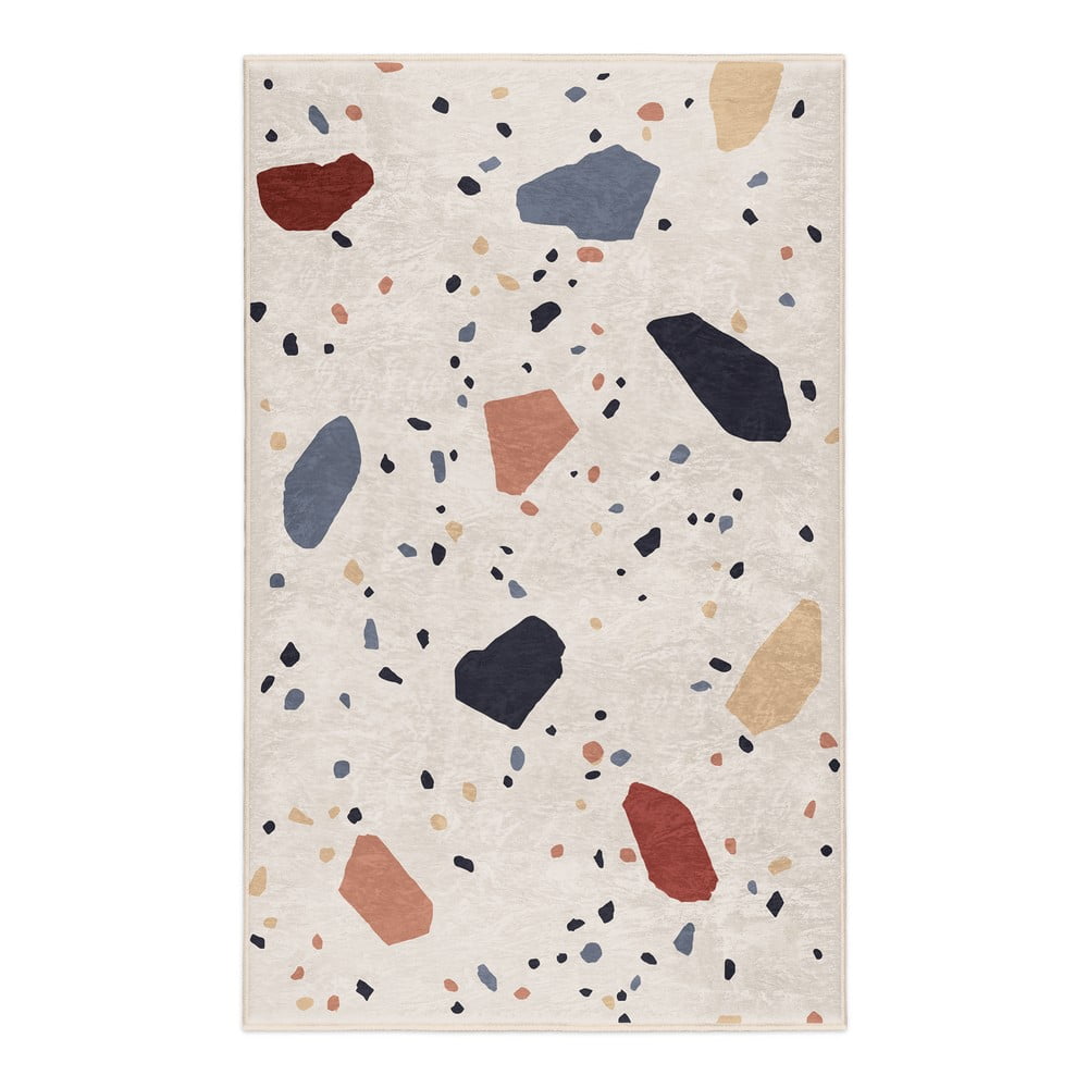Krémszínű mosható szőnyeg 80x150 cm Cracked Terrazzo – Mila Home