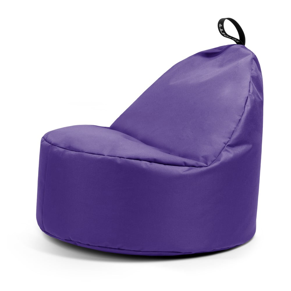 Lila babzsákfotel Round L – So Soft?