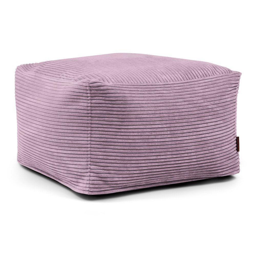 Lila kordbársony babzsákfotel Softbox MooG – SLOWDOWN
