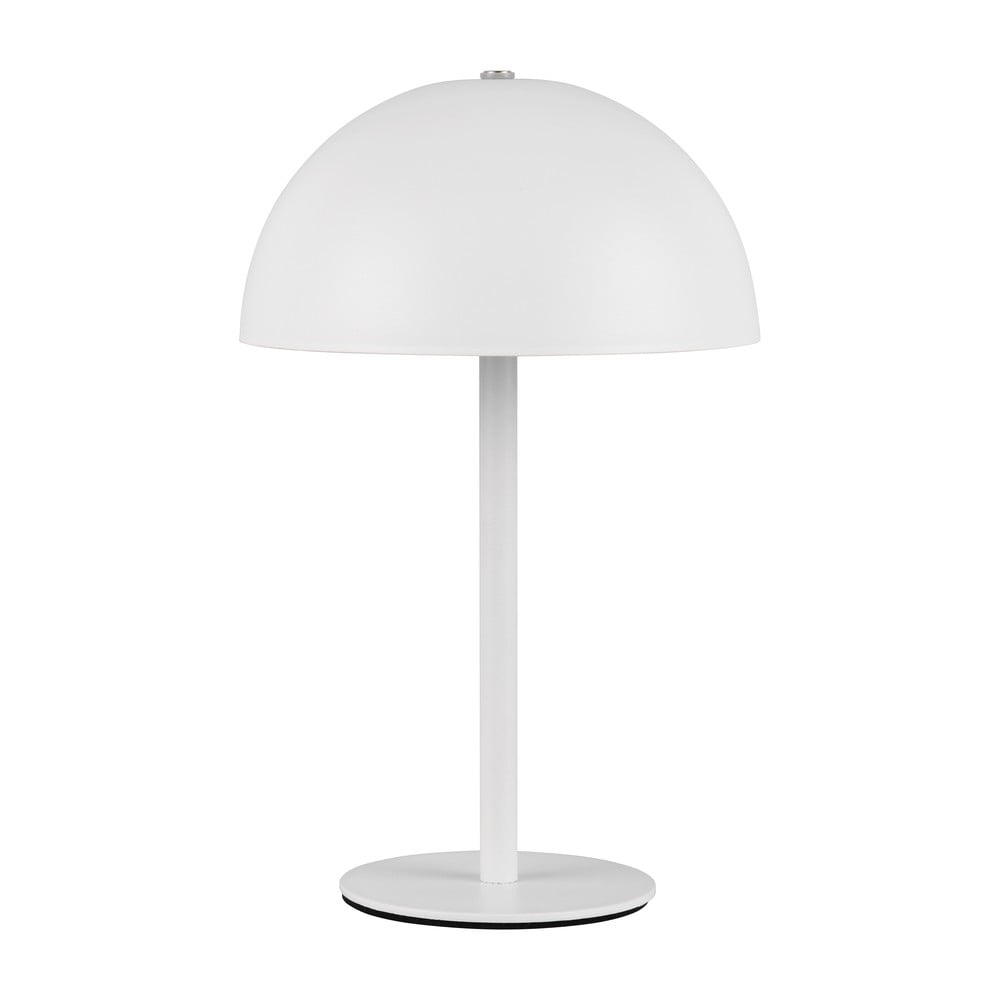 Matt fehér LED asztali lámpa fém búrával (magasság 21 cm) Munoz – Trio