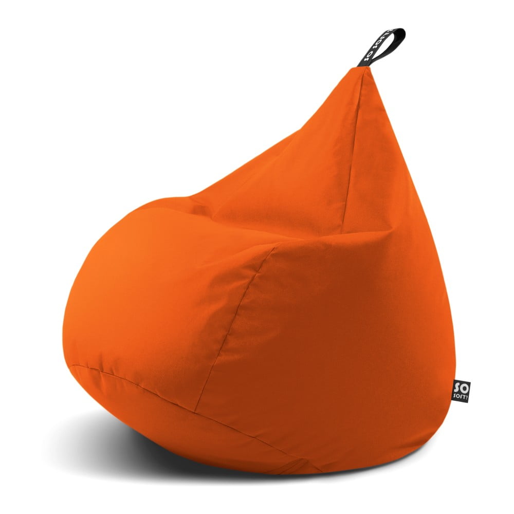 Narancssárga gyerek babzsákfotel Drop M – So Soft?