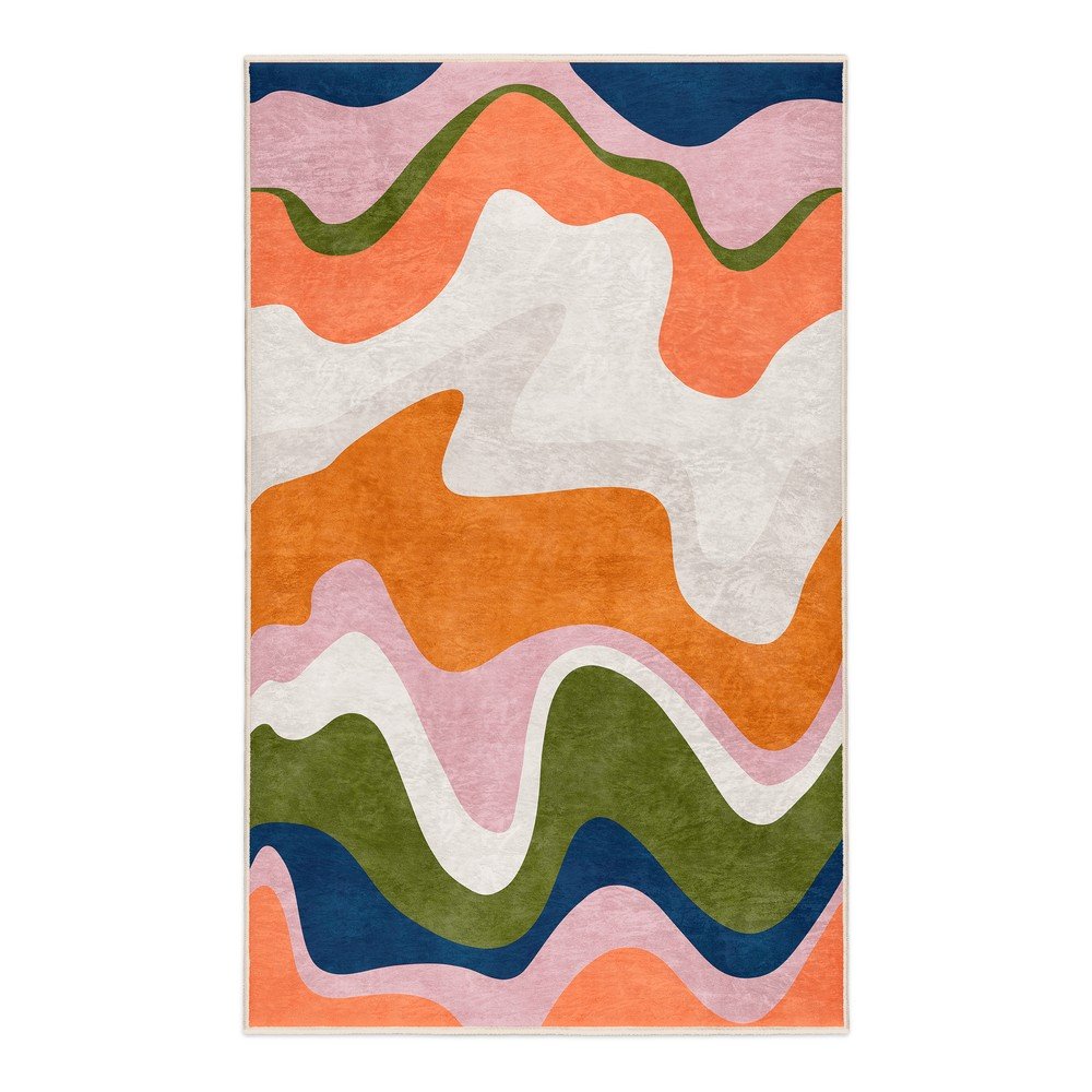 Narancssárga mosható szőnyeg 60x100 cm Squiggly Orange – Mila Home