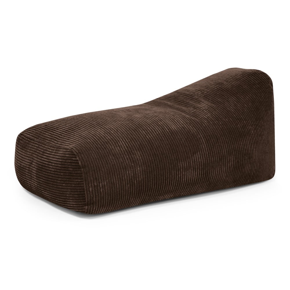 Sötétbarna kordbársony babzsákfotel Snug 130 – SLOWDOWN