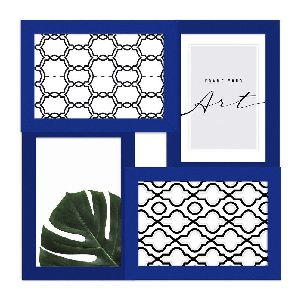 Sötétkék fali képkeret 27x27 cm – knor