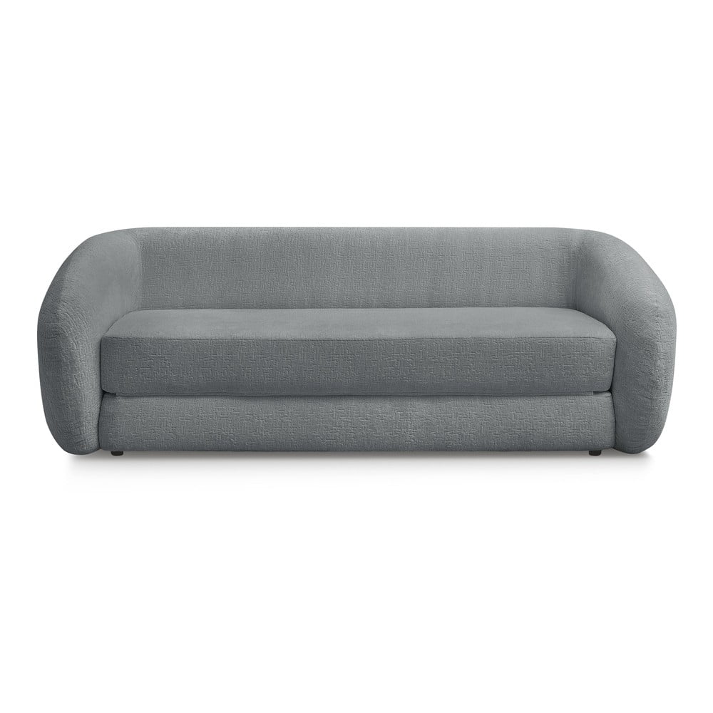 Sötétszürke zsenília kinyitható kanapé 228 cm Neyo – Bobochic Paris