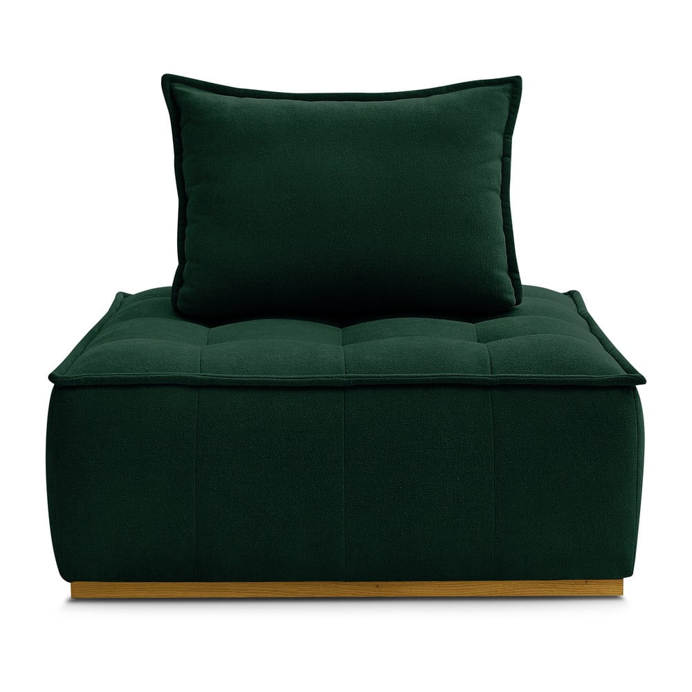 Sötétzöld buklé fotel Elisa – Bobochic Paris