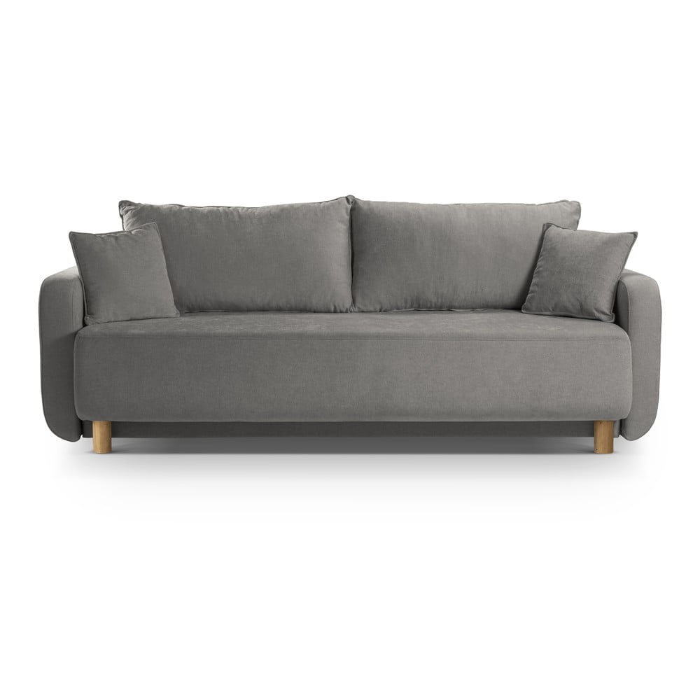 Szürke kinyitható tárolóhelyes kanapé 231 cm Elen – Micadoni