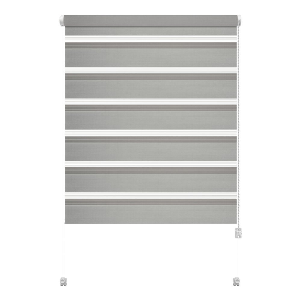 Szürke nappali-éjszakai roló 97x150 cm Zebra – Gardinia