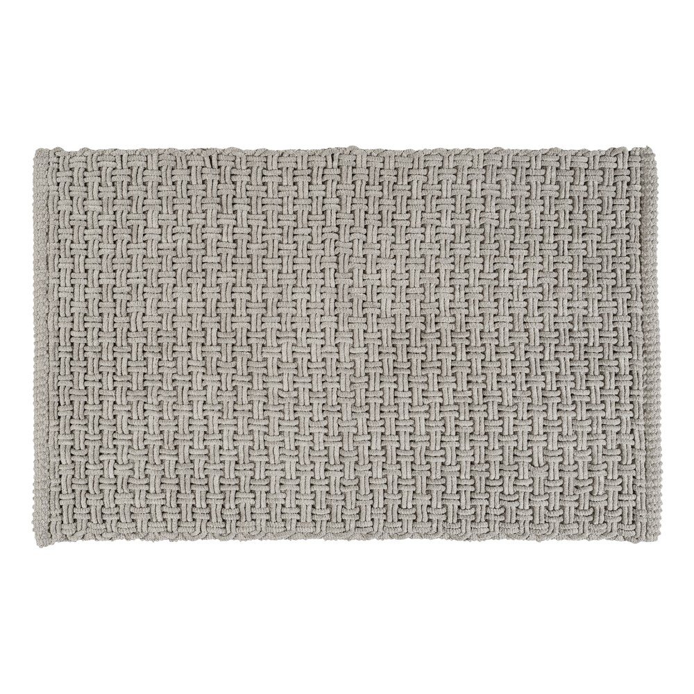 Szürke textil fürdőszobai kilépő 50x80 cm Ecoli – Wenko