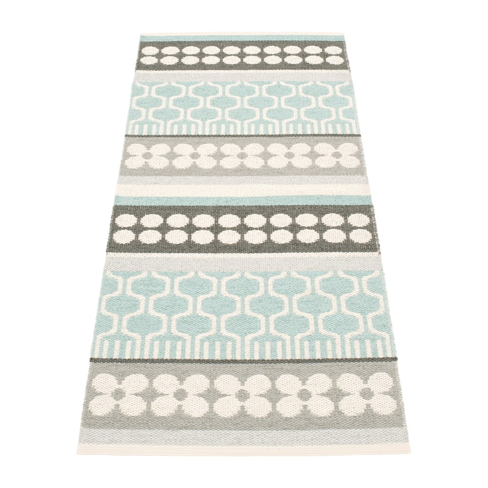Szürke-türkiz kültéri-beltéri szőnyeg 70x90 cm Asta Pale Turquoise – Pappelina