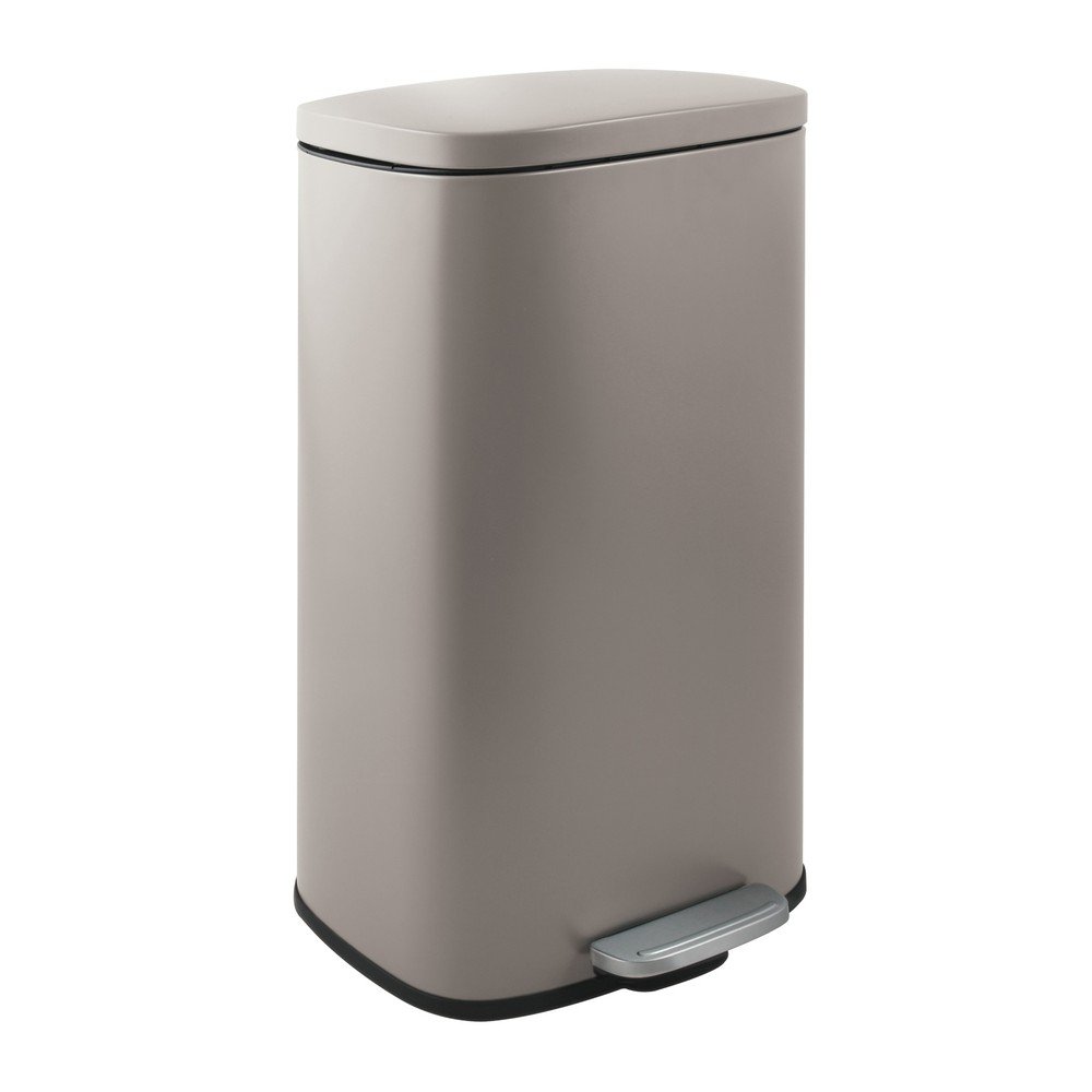 Szürkésbarna acél pedálos szemetes 50 l   Akira – Spirella