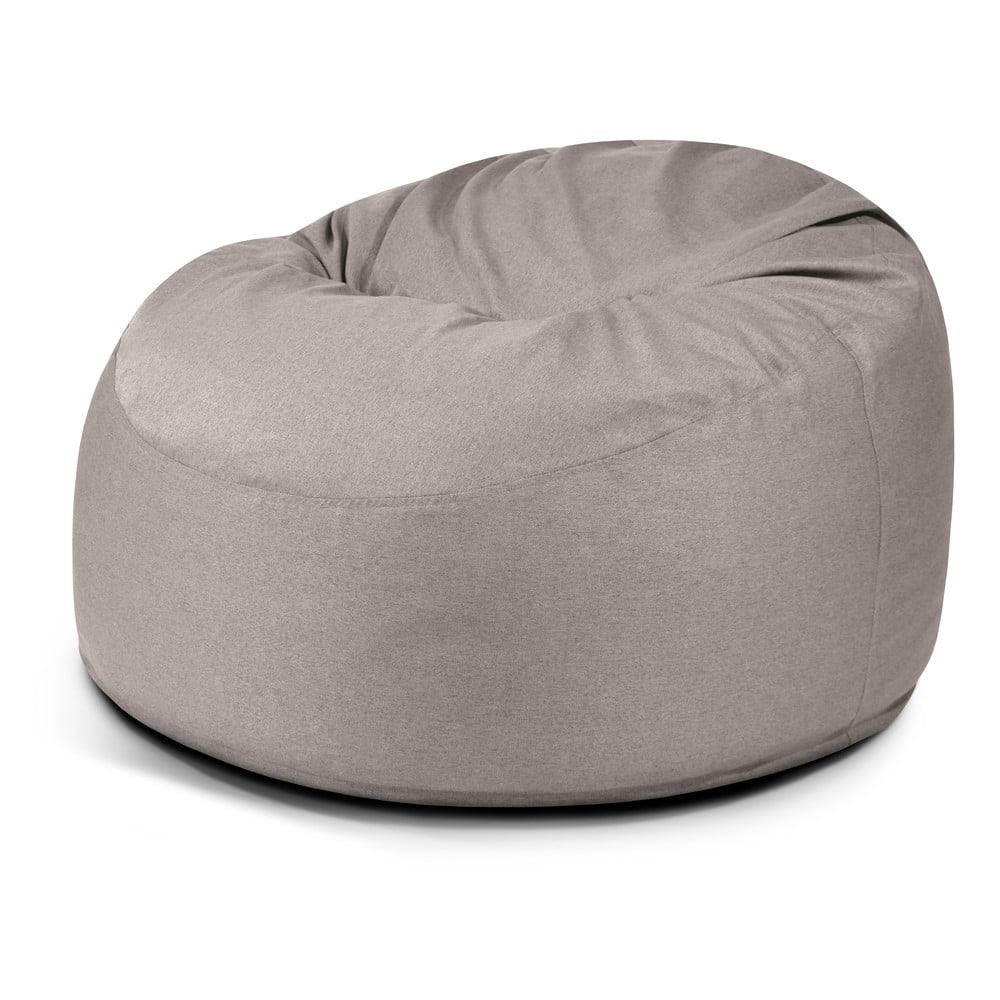 Szürkésbézs babzsákfotel Om 110 – SLOWDOWN