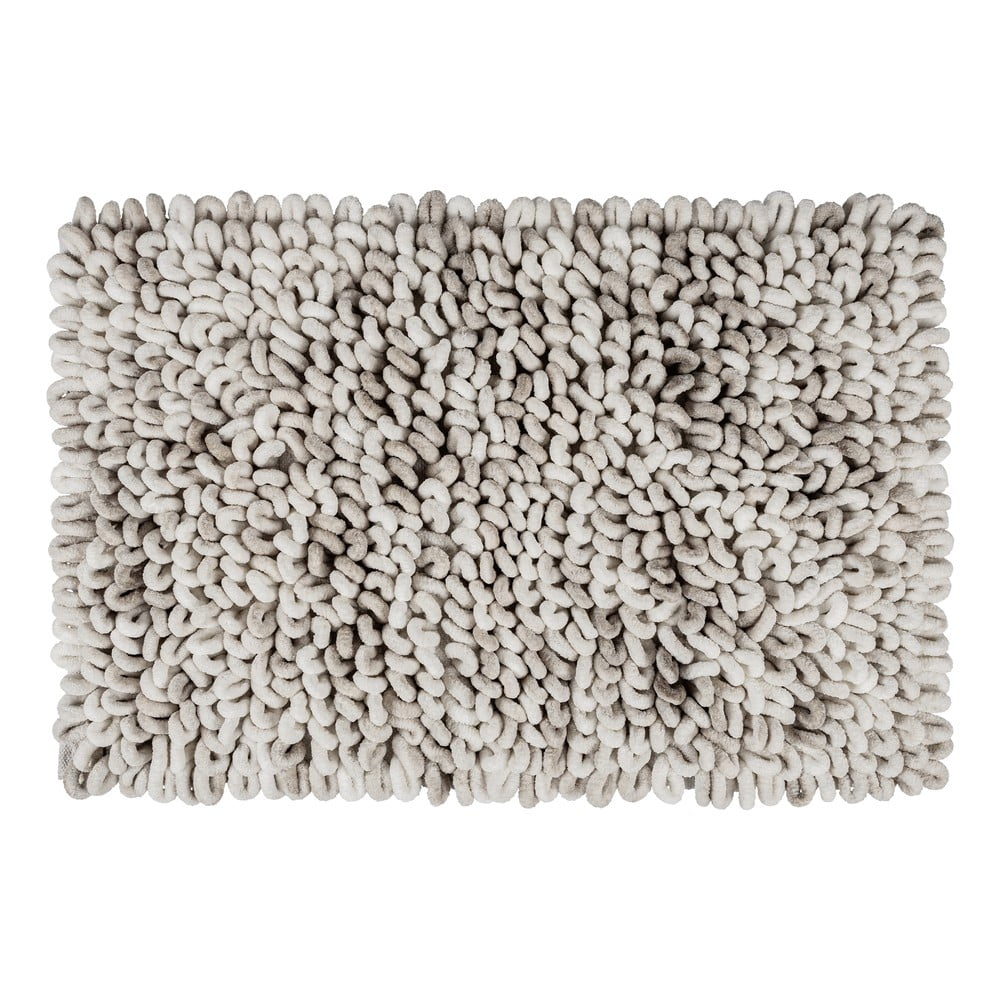 Szürkésbézs textil fürdőszobai kilépő 60x90 cm Lerici – Wenko