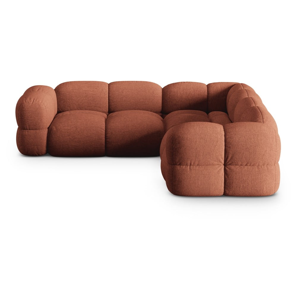 Téglavörös sarokkanapé Loretto – Cosmopolitan Design