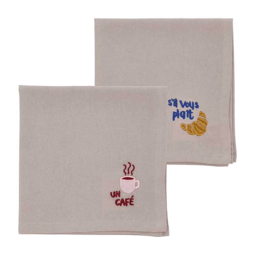 Textil szalvéta szett 2 db-os 40x40 cm Bistro – Södahl