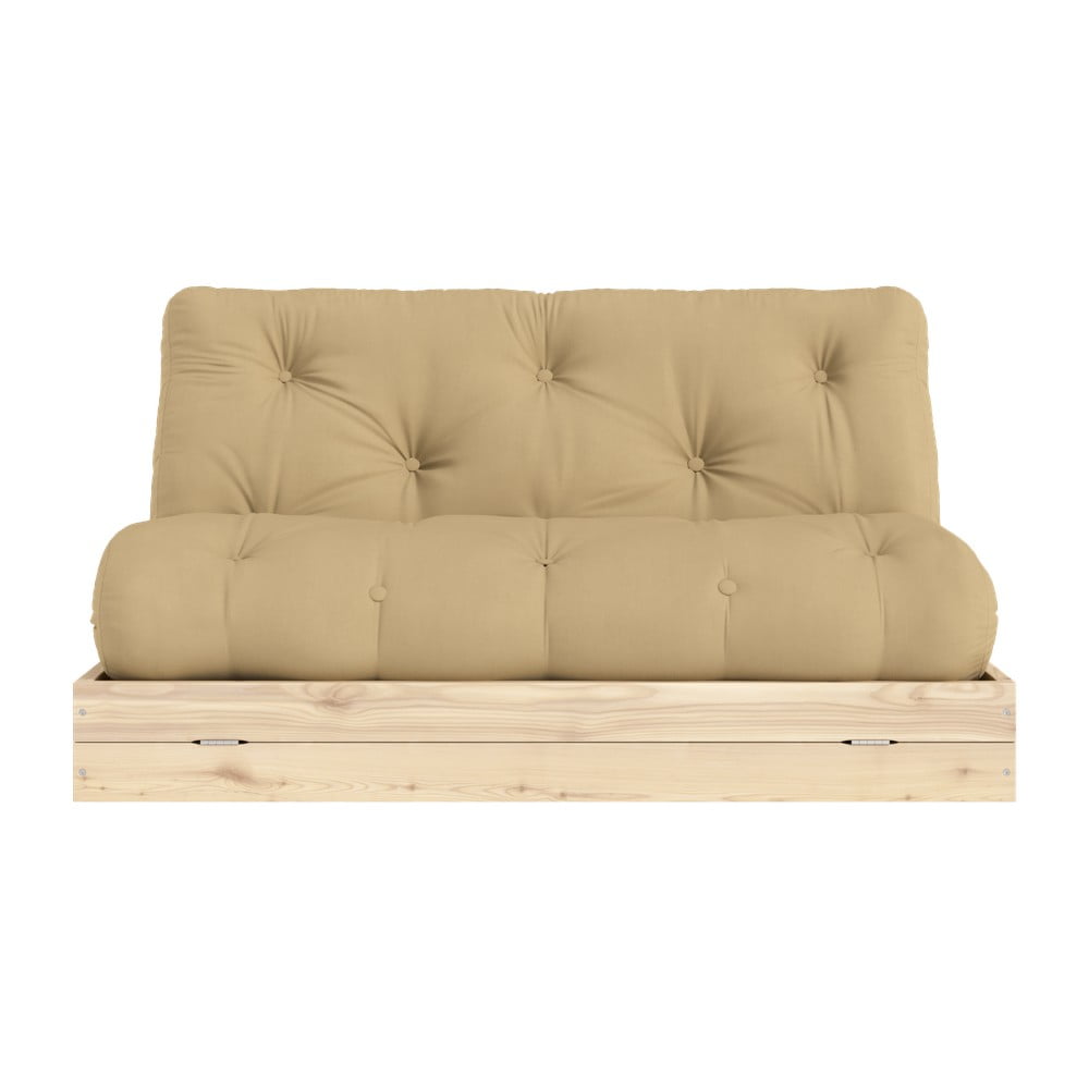 Világosbarna kinyitható kanapé 145 cm Flip – Karup Design